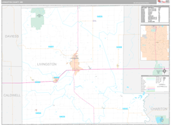 Livingston County, MO Digital Map Premium Style