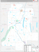 Livingston County, NY Digital Map Premium Style