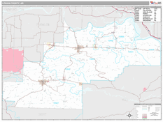 Logan County, AR Digital Map Premium Style