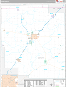 Logan County, IL Digital Map Premium Style