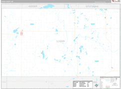 Logan County, ND Digital Map Premium Style