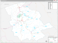 Logan County, WV Digital Map Premium Style