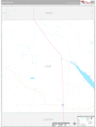 Loup County, NE Digital Map Premium Style