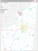 Lowndes County, MS Digital Map Premium Style