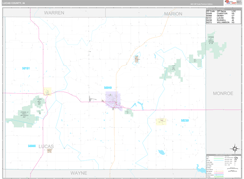 Lucas County, IA Digital Map Premium Style