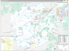 Luzerne County, PA Digital Map Premium Style