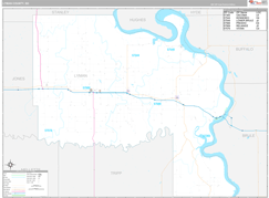 Lyman County, SD Digital Map Premium Style