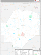 Macon County, GA Digital Map Premium Style