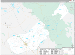Madera County, CA Digital Map Premium Style