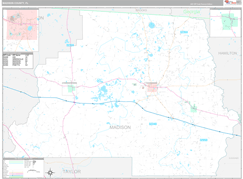 Madison County, FL Digital Map Premium Style