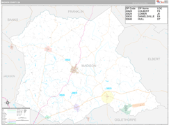 Madison County, GA Digital Map Premium Style