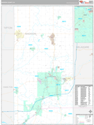 Madison County, IN Digital Map Premium Style