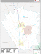 Madison County, KY Digital Map Premium Style