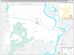 Madison Parish (County), LA Digital Map Premium Style