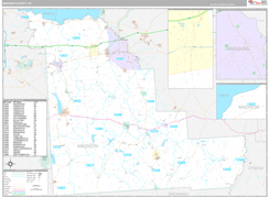 Madison County, NY Digital Map Premium Style