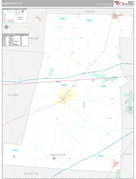 Madison County, OH Digital Map Premium Style