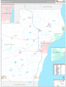 Manitowoc County, WI Digital Map Premium Style
