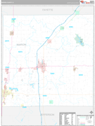 Marion County, IL Digital Map Premium Style