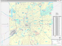 Marion County, IN Digital Map Premium Style