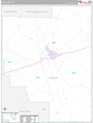 Marion County, MS Digital Map Premium Style