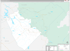 Mariposa County, CA Digital Map Premium Style