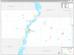 Marshall County, IL Digital Map Premium Style