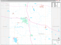 Marshall County, IN Digital Map Premium Style