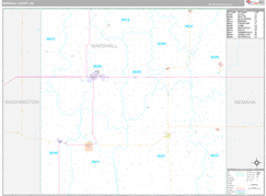 Marshall County, KS Digital Map Premium Style