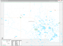 Marshall County, SD Digital Map Premium Style
