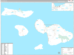 Maui County, HI Digital Map Premium Style