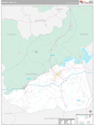 McDowell County, NC Digital Map Premium Style