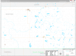 McIntosh County, ND Digital Map Premium Style