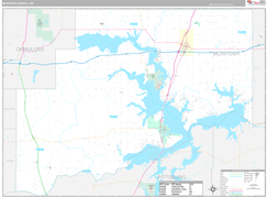 McIntosh County, OK Digital Map Premium Style