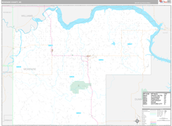 McKenzie County, ND Digital Map Premium Style