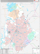 Mecklenburg County, NC Digital Map Premium Style