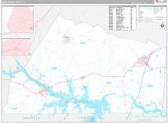 Mecklenburg County, VA Digital Map Premium Style