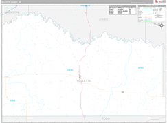 Mellette County, SD Digital Map Premium Style