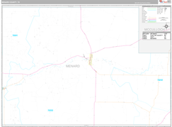 Menard County, TX Digital Map Premium Style