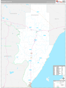 Menominee County, MI Digital Map Premium Style