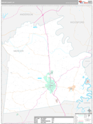 Mercer County, KY Digital Map Premium Style