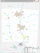 Miami County, OH Digital Map Premium Style