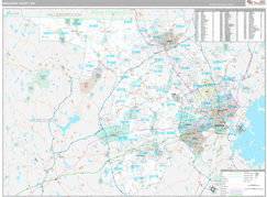 Middlesex County, MA Digital Map Premium Style