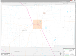 Miller County, GA Digital Map Premium Style