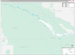 Mineral County, MT Digital Map Premium Style