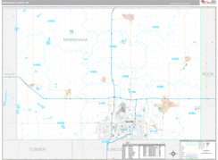 Minnehaha County, SD Digital Map Premium Style