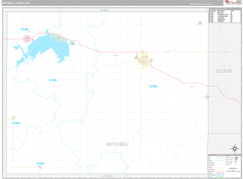 Mitchell County, KS Digital Map Premium Style