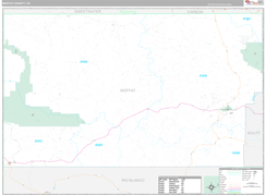 Moffat County, CO Digital Map Premium Style
