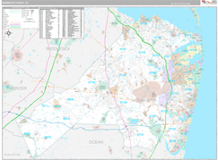 Monmouth County, NJ Digital Map Premium Style