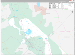 Mono County, CA Digital Map Premium Style
