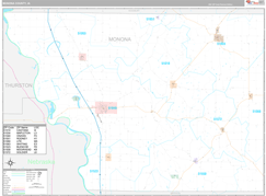 Monona County, IA Digital Map Premium Style